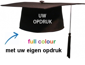 Square Caps® met opdruk